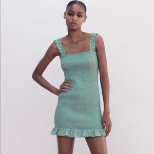 ZARA Textured Wave Dress XS